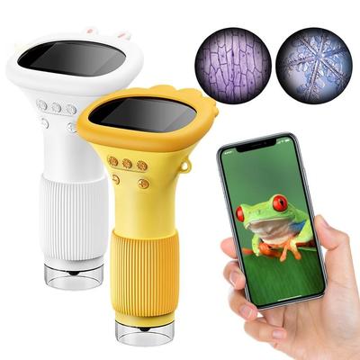 1000X Ruční HD Mikroskop Mini Dětský Biologický Hmyz Lupa na Mince 2palcový IPS Displej Laboratorní Digitální Mikroskopy Vybavení