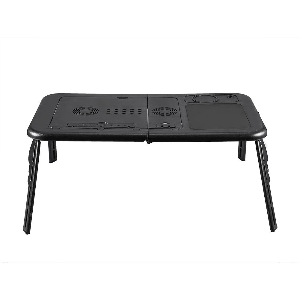 Adjustable Portable Folding Table Bed Desk Stand For Computer Laptop Notebook PC(Black)