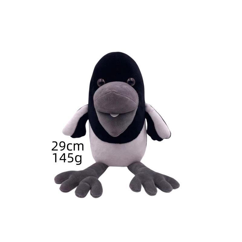 Elster Krähe Plüsch Stofftier Spielzeug Realistische Vogelpuppe Weich Kuschelig Kindergeschenk 15 Zoll