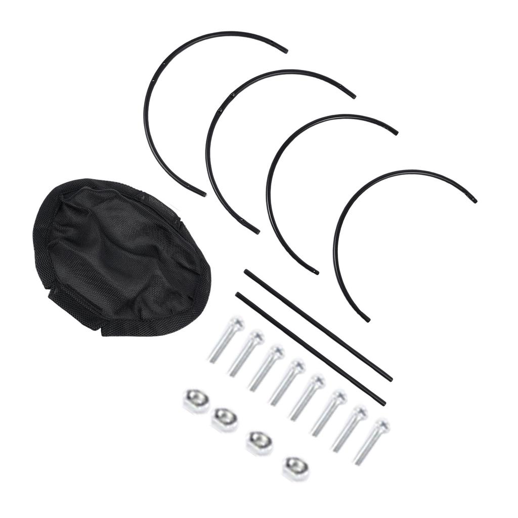 Elevated Cat Hammock Bed Comfortable Breathable Removable Raised Standing Pet Sleeping Bed for Home Black