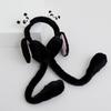 Ear Moving Panda Theme Plush EarMuffs for Women and Kids Ear Warmer Headband for Winter Christmas New Year Gifts
