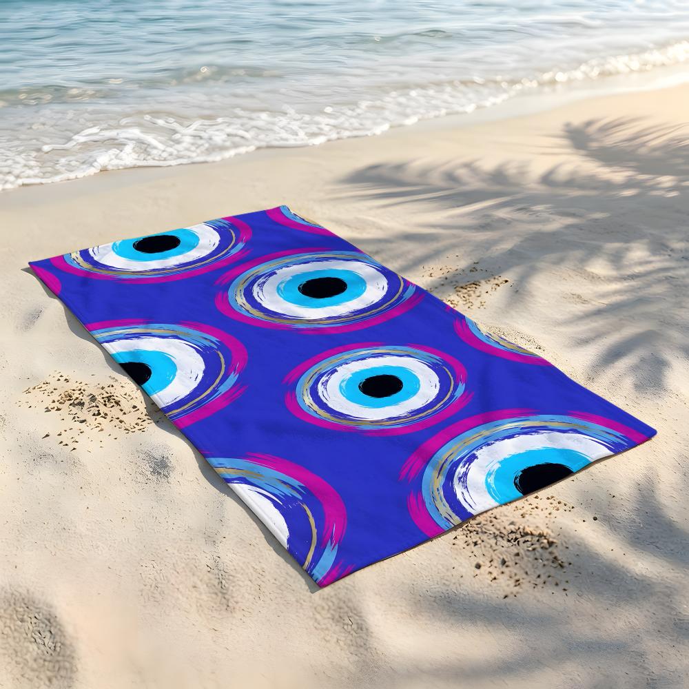 Symbol E-Evil E-Eye Towel Beach Blanket Towel For Travel Gym Shower Luxury Lightweight Camping Pool hot