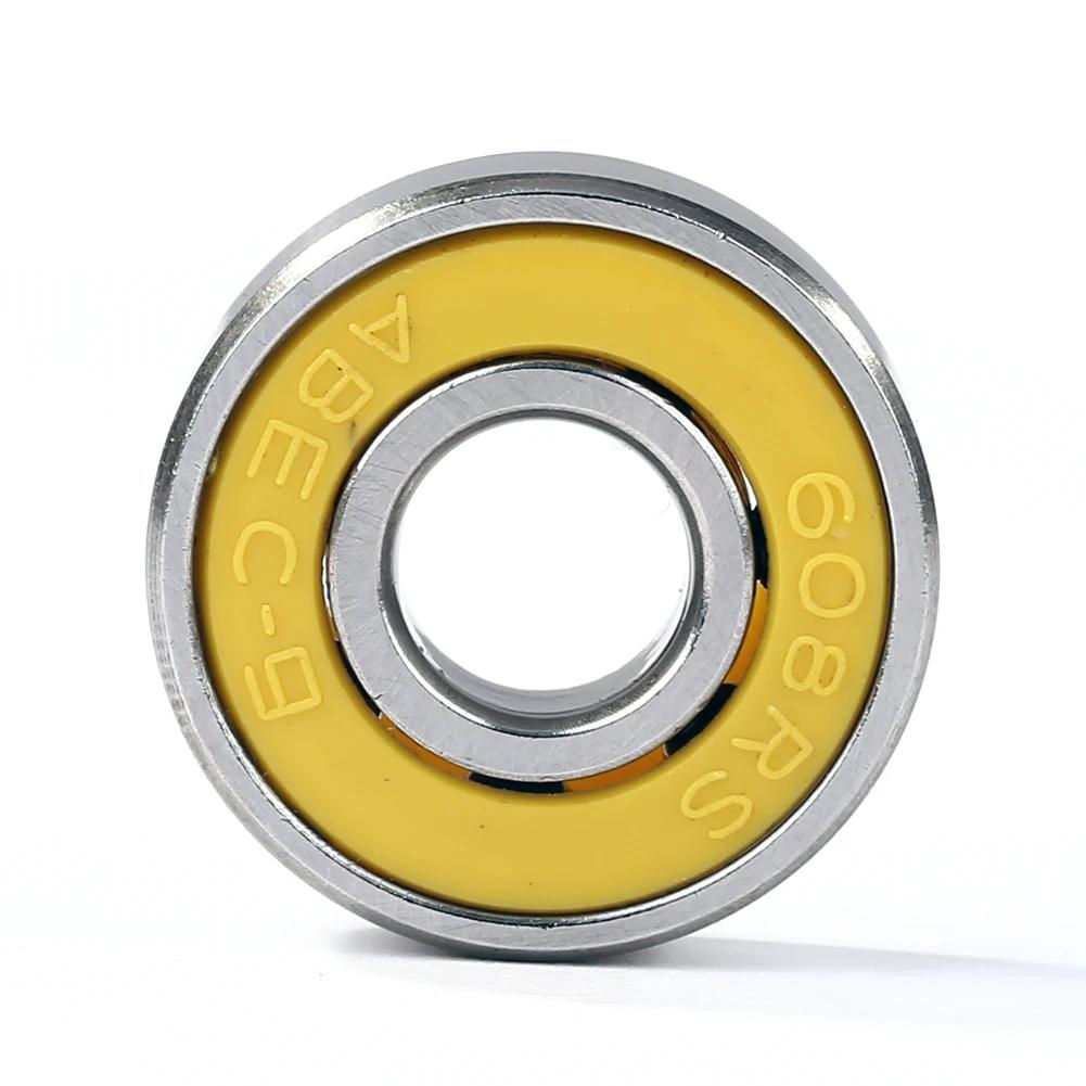 10 szt. 608ZZ Łożyska Kulowe do Deskorolki Jednorzędowe Łożysko Minaturowe 8x22x7mm Łożyska Kulowe do Deskorolek Hulajnóg Wrotkarskich