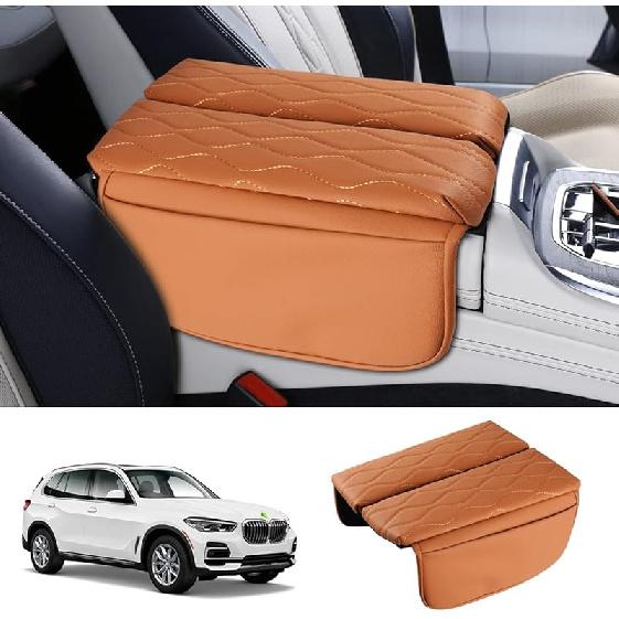 Karltys Center Console Cover For BMW X5 G05/ X7 G07 -2025 2026/ X6 G06 -2025 2026, Leather Middle Console Armrest Cover For BMW X5 Waterproof