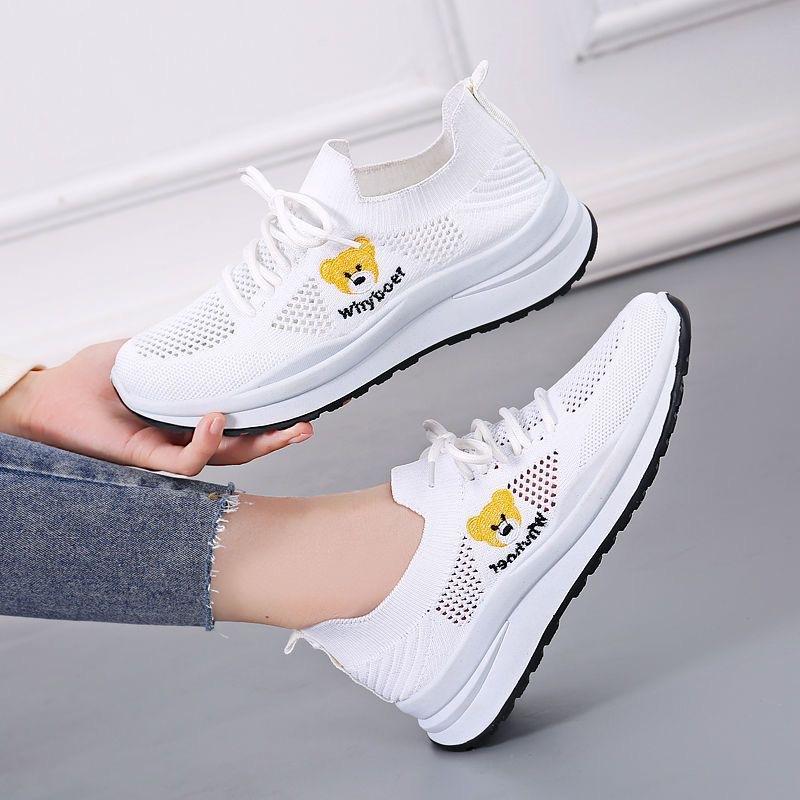 Summer New Trendy Sports Versatile Casual Women's Shoes Lightweight Mesh Shoes Summer Running Shoes Breathable Travel Shoes