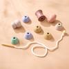 Baby-Tier-Fädelspielzeug, Baby-Fingerübungsspielzeug aus Holz, Blöcke, Montessori-Kombinationsspielzeug, pädagogisches Kinderspielzeug für Kinder