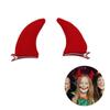 Horn Haarspange Cartoon Muster Haarnadel Rollenspiel Kostüm Haarspangen Verstellbar für Halloween Feiertagsparty