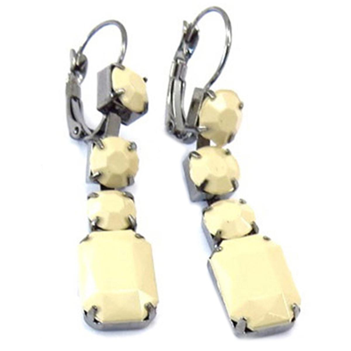 

Les Trésors De Lily [R3244] - Серьги Scarlett бежевого цвета - 5x1 см