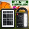 Solar Power Generator 3 LED Bulbs Home System Solar Power Panel Storage Generators Durable USB Charger 110-220V  50/60Hz