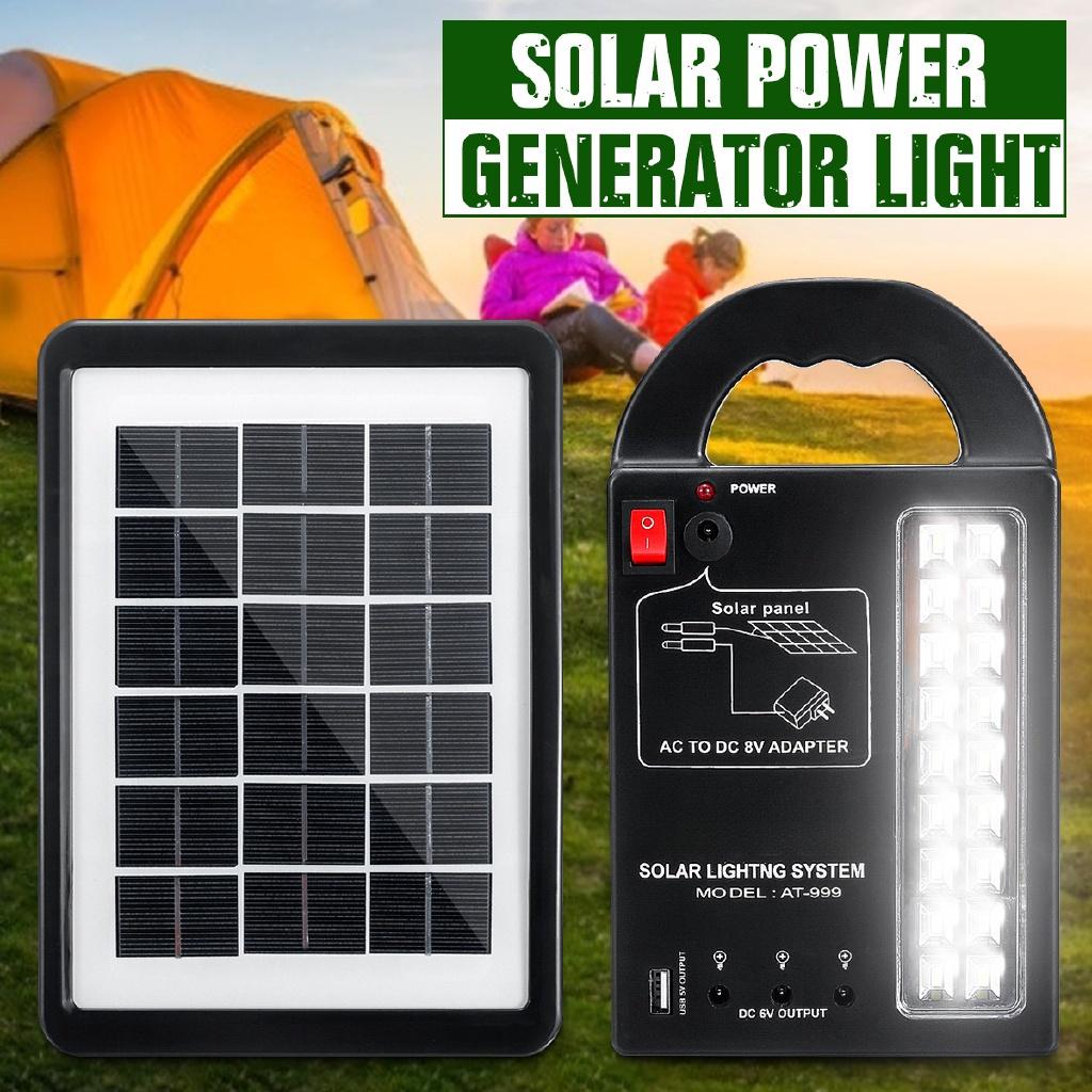 

Генератор солнечной энергии 3 светодиодные лампы Домашняя система Панель солнечной энергии Аккумуляторные генераторы Прочный USB-зарядное устройство 110-220 В 50/60 Гц