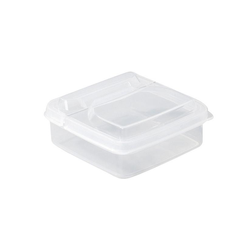 Sliced Cheese Container Food Grade Plastic Butter Block Fresh Storage Box with Flip Lid Refrigerator Garlic Onion Portion Box 1270₽