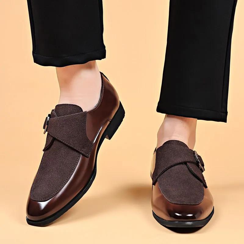 Leather Shoes Men's Shoes Frosted Business Formal Casual Shoes Casual Pedal British Leather Shoes
