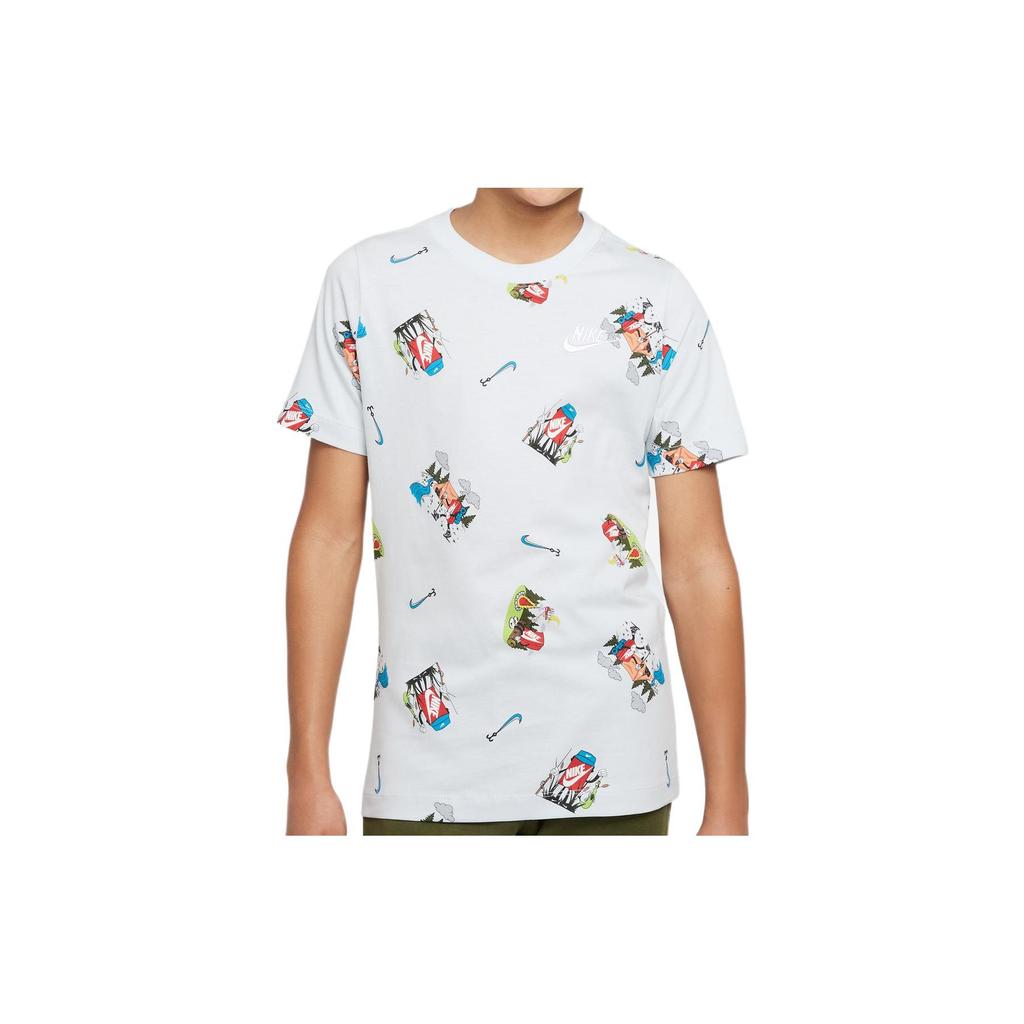 Nike Kids T Shirts Crew Neck Moderate DQ3856-100