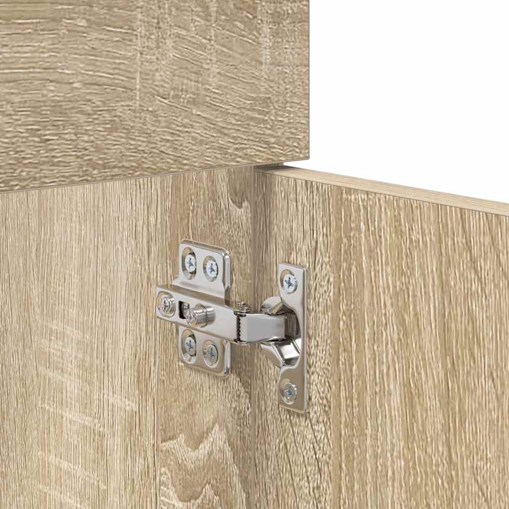 Washbasin Cabinet with Storage Sonoma Oak Wood Based Material