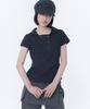 MISEKI SEOUL Double Button Shirts Top Black