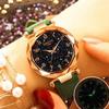 Stylish Women Wristwatch Featuring A Luminous Starry Sky And Rhinestone Details