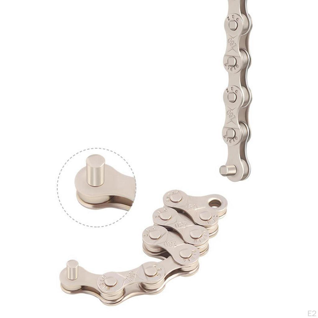 Carbon Steel 9 Single Bike Chain High Strength Road Mountain Folding Half Hollow Chains Replacement
