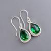 Chrome Diopside Gemstone 925 Sterling Silver Handmade Drop/Dangle Earrings 1.40" EE-9-4