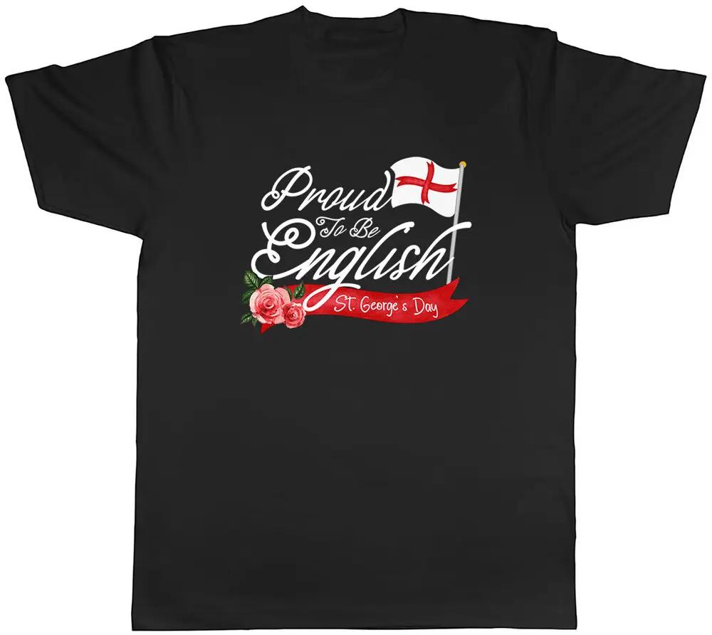 Proud To Be English St Georges Day Mens Unisex Tshirt Tee... S