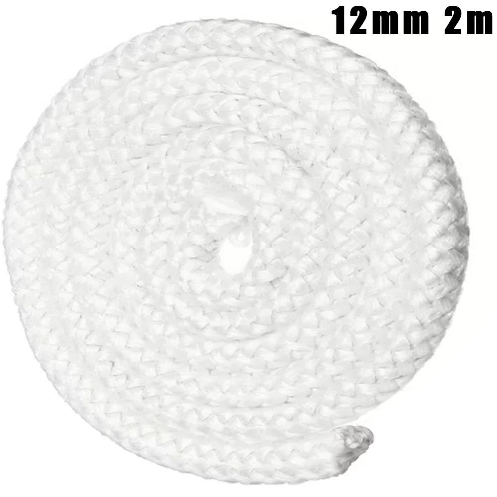 2m Fiberglass Fire Rope Insulation Fireproof Sealing Strip for Wood or Pellet Fireplaces