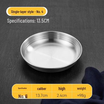 304 Stainless Steel Multipurpose Round Serving Plate
