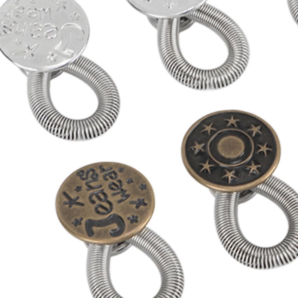 24pcs No Sew Jeans Expander Button Metal Pants Waist Extender For Skirts Trousers