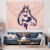Japanese Anime Style Wall Hanging  Elegant Maiden Wall Decor Fabric for Bedroom Decoration
