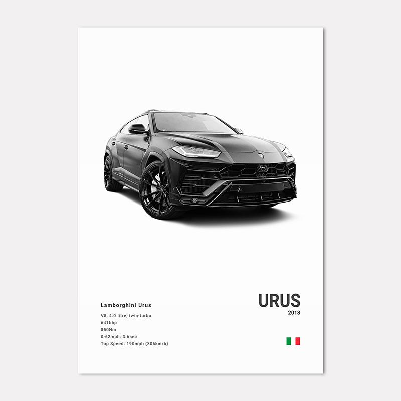 Famous Cars LP 640 Canvas Wall Art Print Poster Aventador URUS VENENO Decoration Mural Modern Home Decor Birthday Gift Unframed