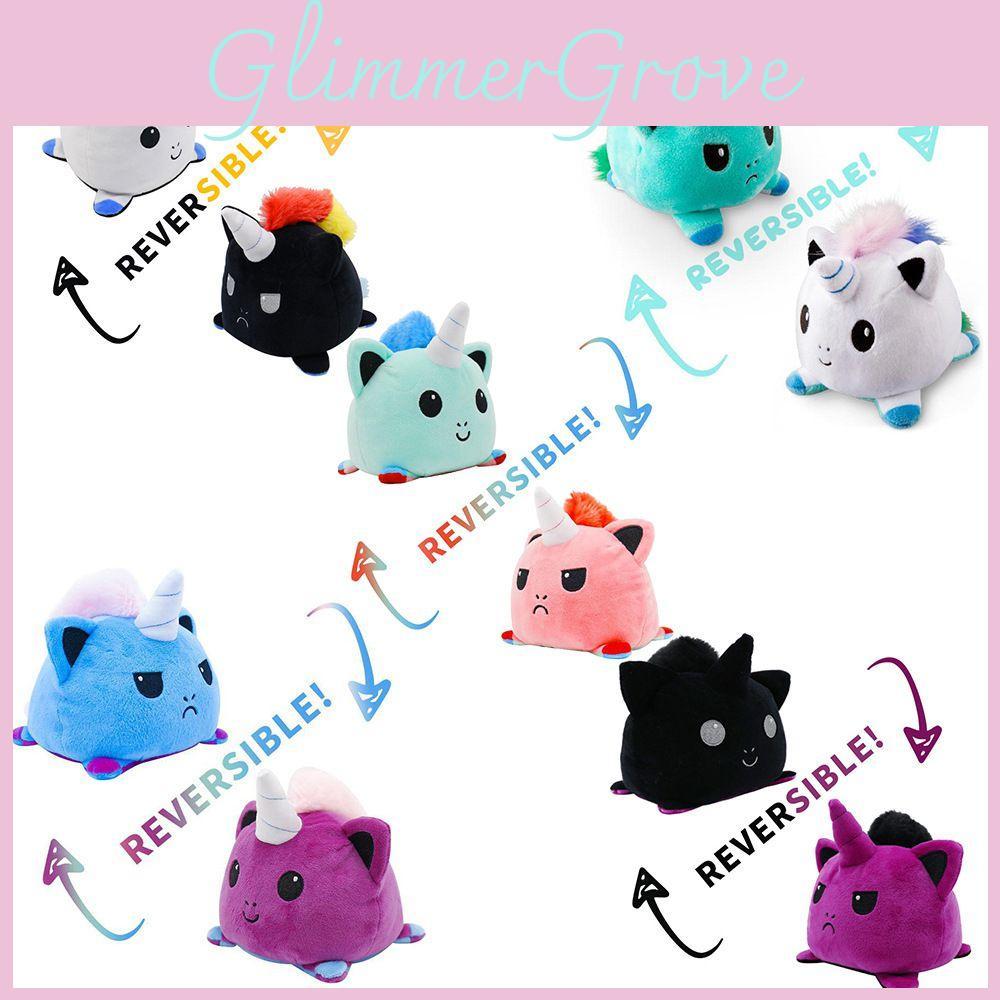 Adorable Reversible Flip Unicorn Plush Stuffed Toy Soft Animal Ideal For Kids