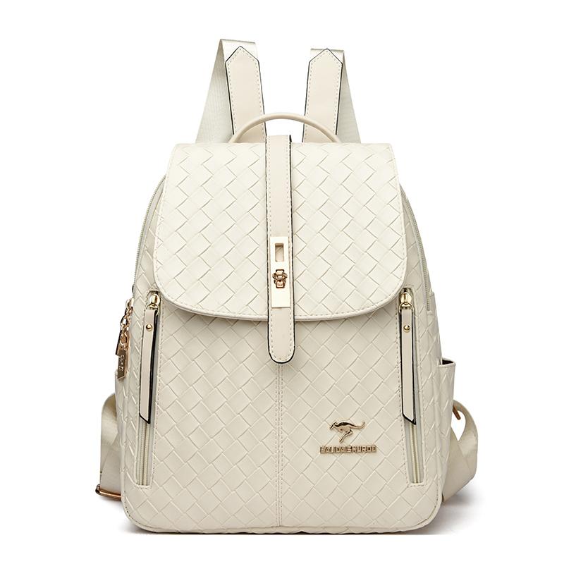 

Винтажные кожаные рюкзаки для женщин, большой вместительный рюкзак для шопинга