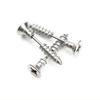 New Unisex Punk Rock Stainless Steel Nail Screw Piercing Stud Earrings Novelty Piercing Jewelry Rock Gothic Piercing Jewelry