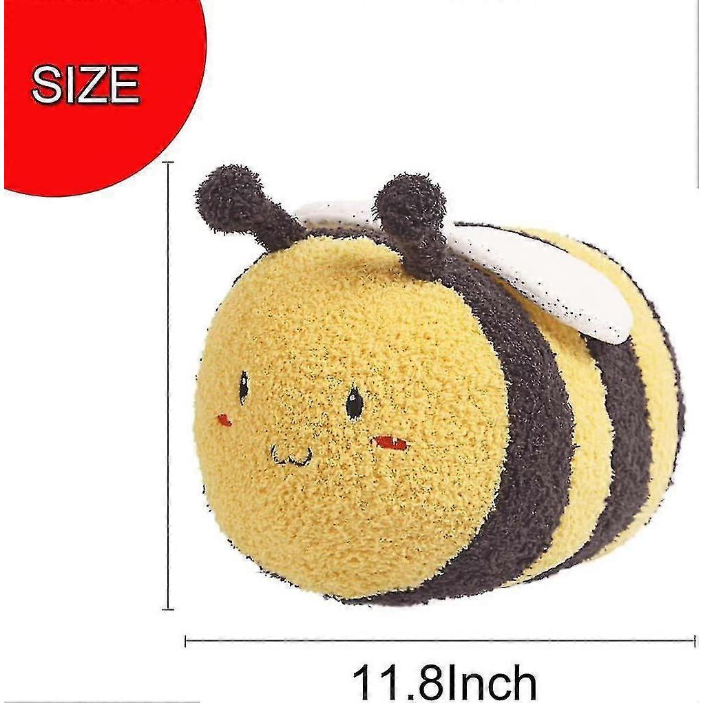 Super Soft Bee Plush Toy Stuffed Animal,11.8 Inch Bumble Bee Plushie Doll Pillow,cute Anime Honeybee Pillow Toy Gifts For Kids