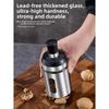 Stainless Steel Seasoning Jar Glass Spice Storage Box Kitchen Gadget Salt Shake Bolttle  Home