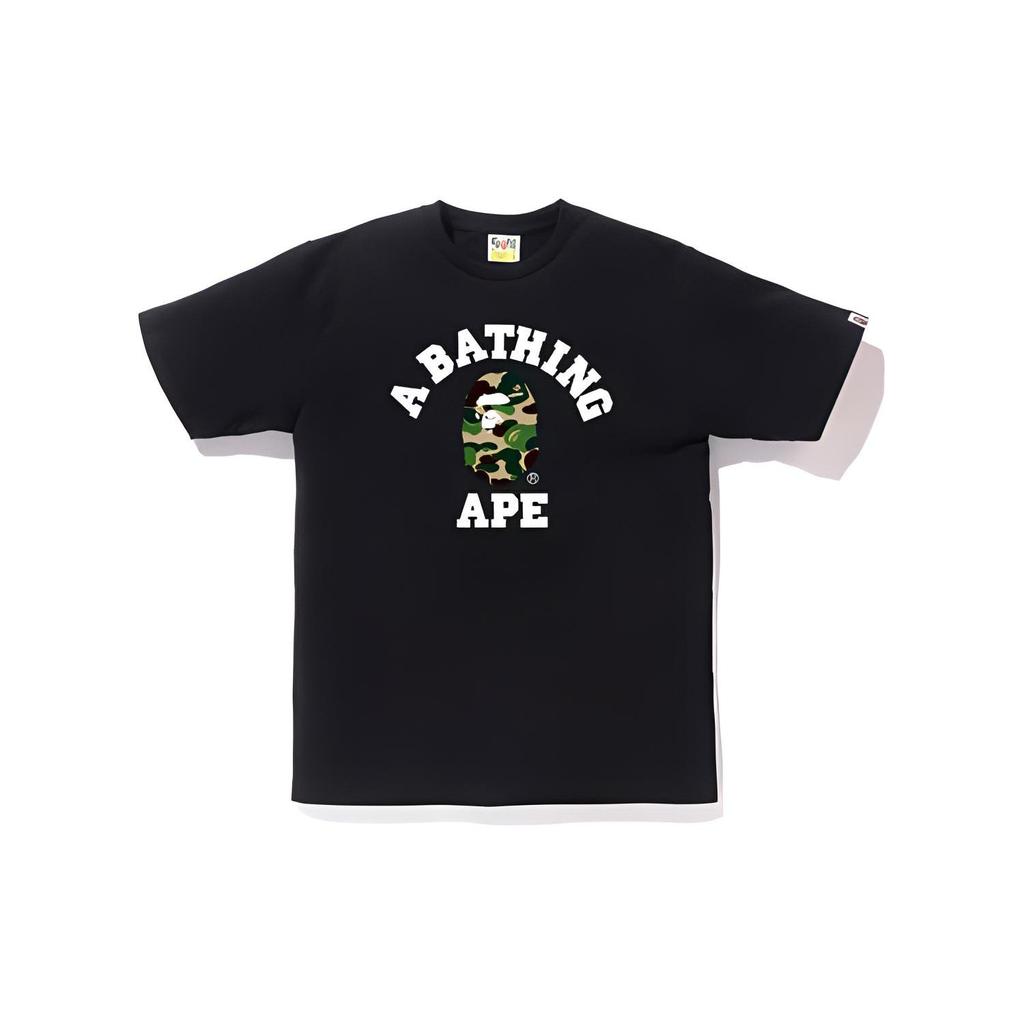 A BATHING APE SS23 Men's ABC CAMO COLLEGE TEE 1J30-110-005