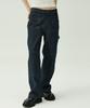 MAGOODGAN Farburn 7548 Double Knee Carpenter Wide Fit Navy Stitch Non-Fade Denim Pants