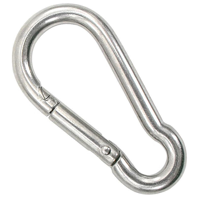 He Si Di Ge 304 Stainless Steel Spring Carabiner Hook