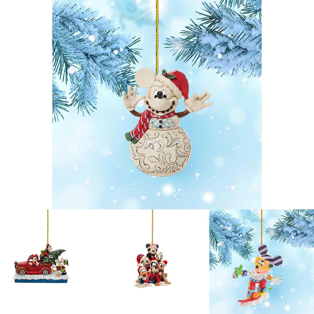 Speciální přívěsek na vánoční stromeček Mickey Mouse, ozdoba na stromeček, do auta, na tašku