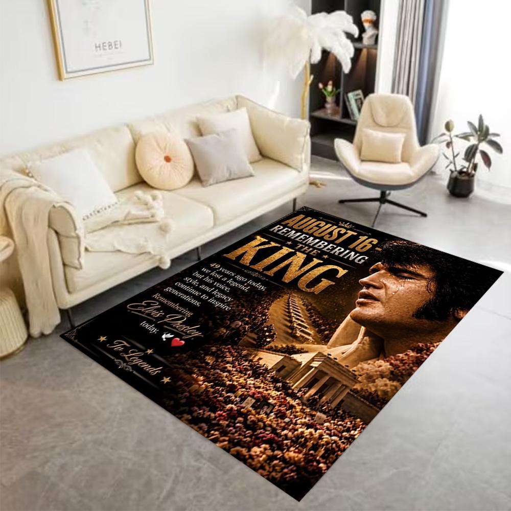 Elvis Presley Performance Carpet Perfect for Kitchen Bedrooms Hallway Living Rooms Antislip Carpet Office home decor