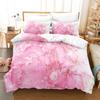 3D Luxury Marble Bedding Set Printed Duvet Cover Set Pillowcases Romantic Soft Single Double King Size for Adult Birthday Gift