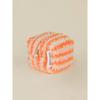 Aube Nuit Obnuit Wool Cube Pouch Keyring Stripe_Salmon S (Keyring Available)