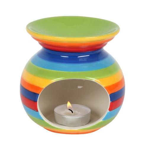 Something Different Bruciatore di oli a strisce arcobaleno