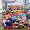 Set cu cuvertură și fețe de pernă cu model de desene animate Decorare casă Cadou de ziua de naștere (1 * husă de pilotă + 2 * fețe de pernă, fără miez)