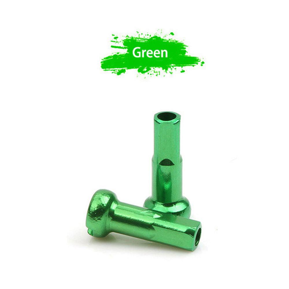 

Устойчивые анодированные 14 мм колпачки для спиц колеса велосипеда ниппели для спиц велосипедного колеса ниппели для спиц для велоспорта зелёный