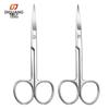 Stainless Steel Beauty Scissors: Round Tip Nose, Curved Tip Beard, Makeup & Hairdressing Tools