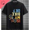 Faccio le Mie Stunt Mountain Bike Maglietta Divertente Slogan Grafica T-shirt Casual Manica Corta Girocollo Abbigliamento Outdoor