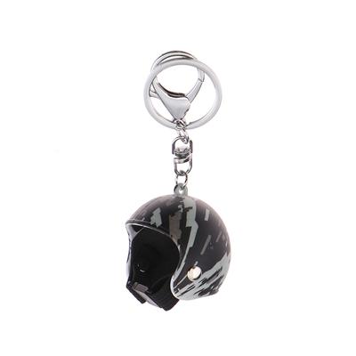 Creative Helmets Keychain  Safe Helmets Keyring Car Key Holder Bag Pendant Decor For Motorcycle Club Fans Gifts