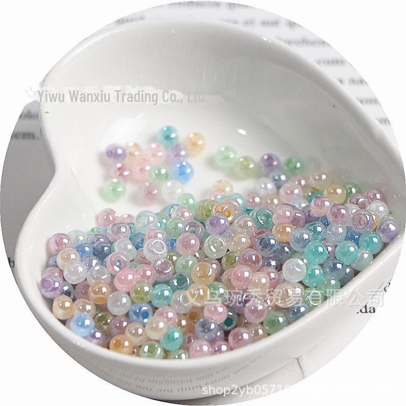 High-Quality 4mm Cream Imitation Ice Rice Beads for DIY Necklaces & Bracelets