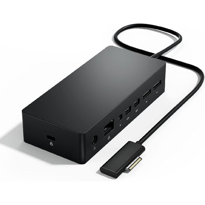 Док-станция Surface Pro, Док-станция Surface с блоком питания 90 Вт, Gigabit Ethernet, Mini DP*2, USB 3.0 * 4, Аудио Совместимо с Surface Pro