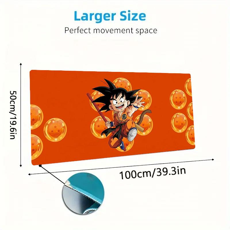 Dragon Ball Adventure Large Size Mouse Pad Large Gaming Table Cushion Nonslip Laptop Tablet Big Mousepad Xxl Mat Mini Pc Playmat With Lock Edge