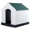 Windproof Rainproof Plastic Dog House for Medium/Large Dogs - Outdoor Pet Cage